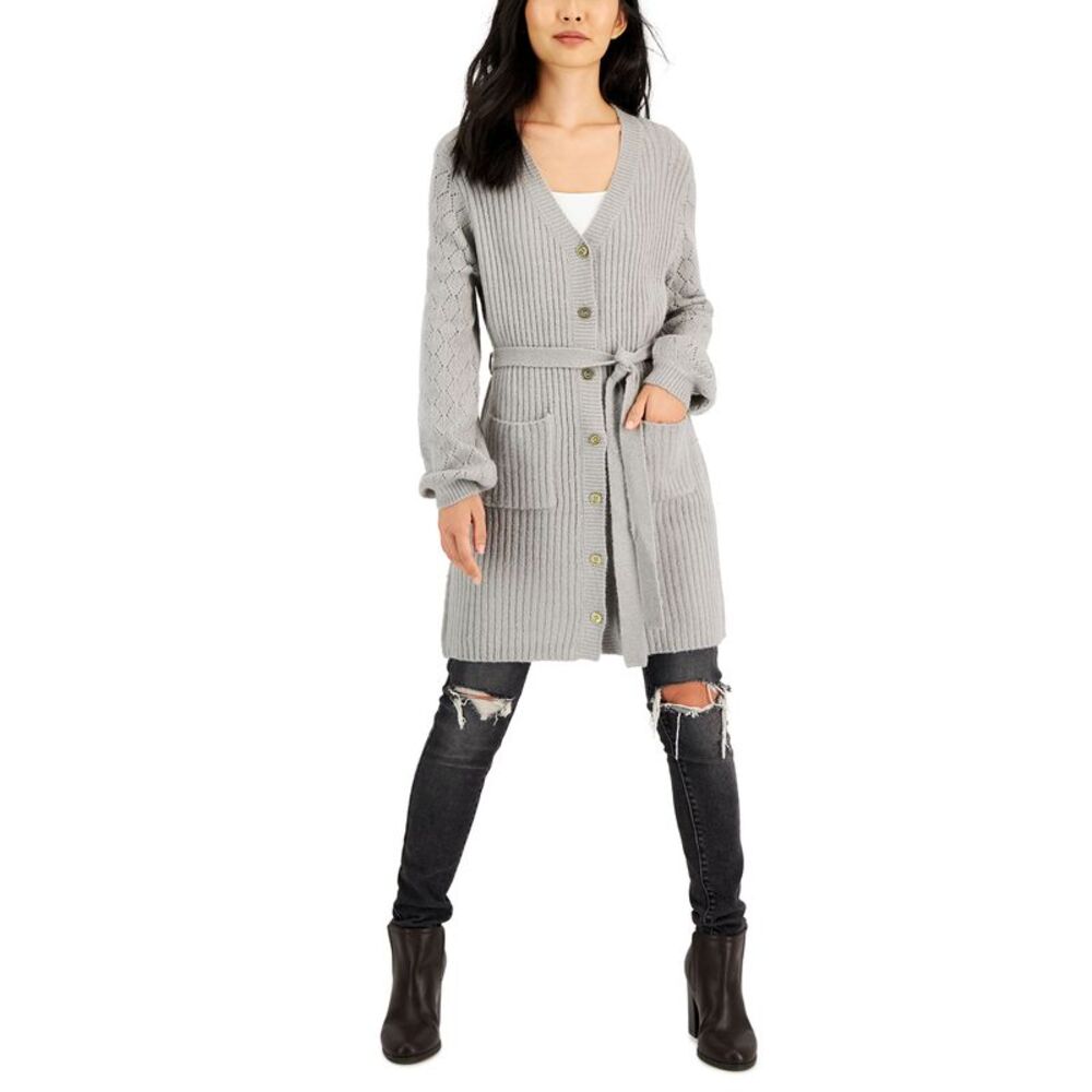 Jamie Layla Petite Belted Pointelle Sweater Dress